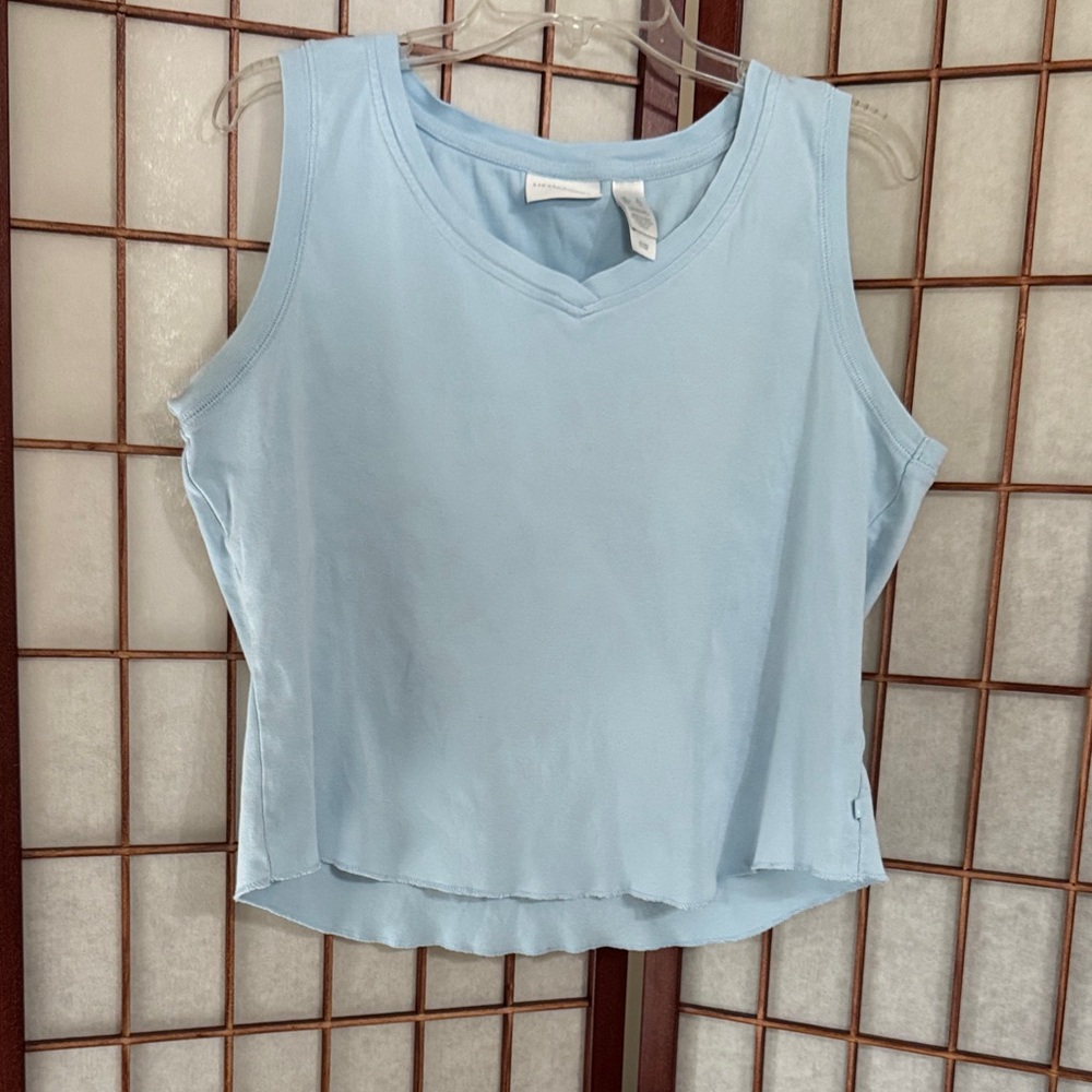 Liz Claiborne Sky Blue Tank Top PTP 21 inches